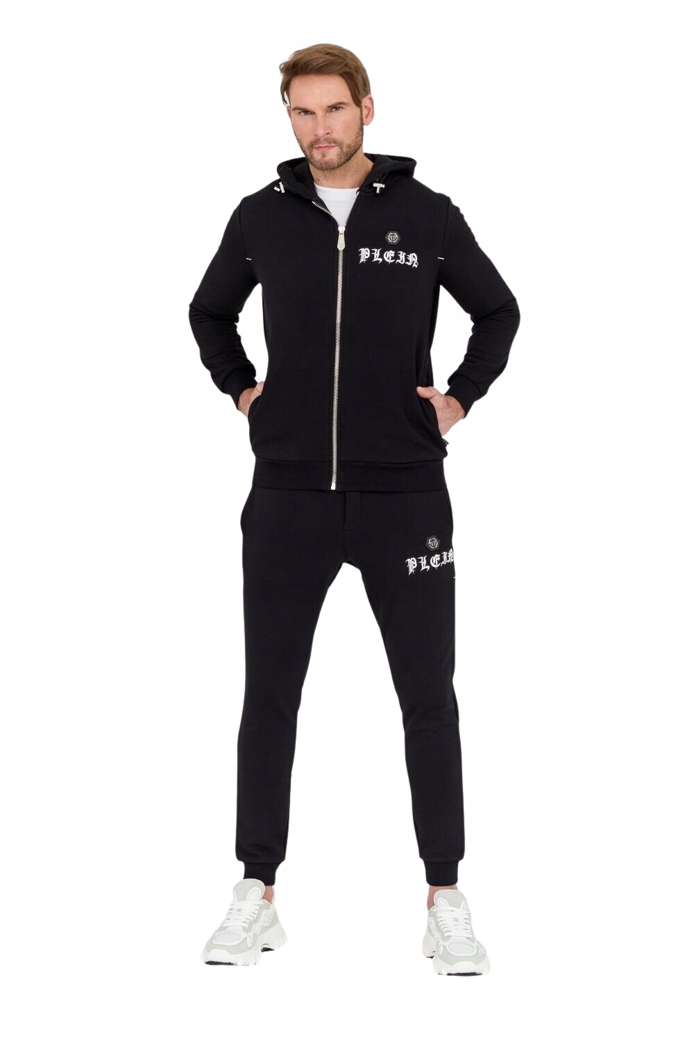 Philipp Plein Černý teplákovka s gotickým logem XXL