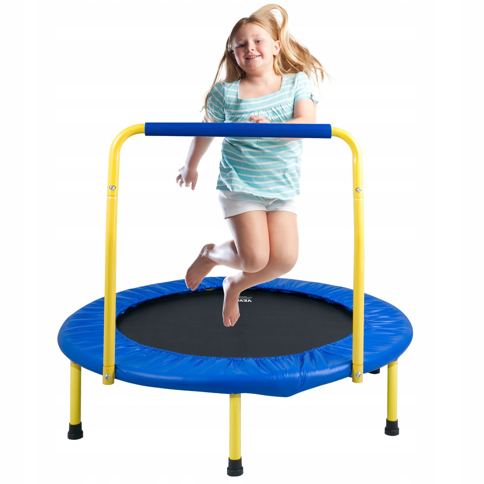 Domácí trampolína pro cvičení s zábradlím pro dospělé i děti 92 cm