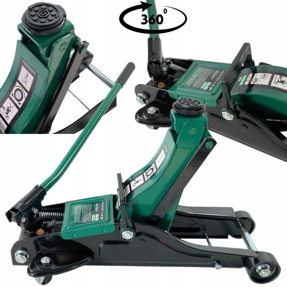 PODNOŚNIK SAMOCHODOWY HYDRAULICZNY ŻABA WARSZTATOWY LEWAREK 2.5T 360st