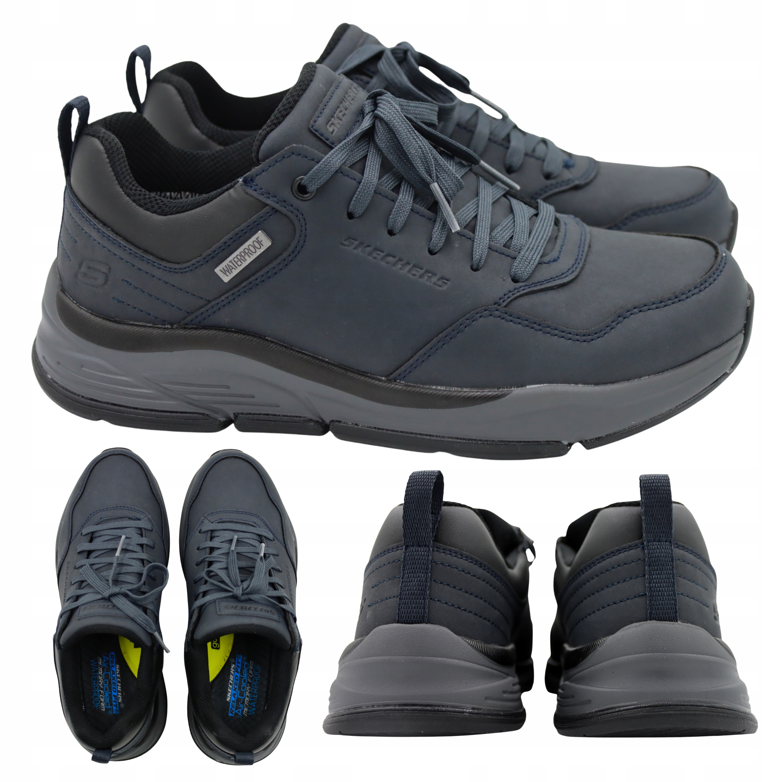 Pánské Boty Skechers Pohodlné Tmavě Modré Lehké Tenisky 210021/NVY vel. 45