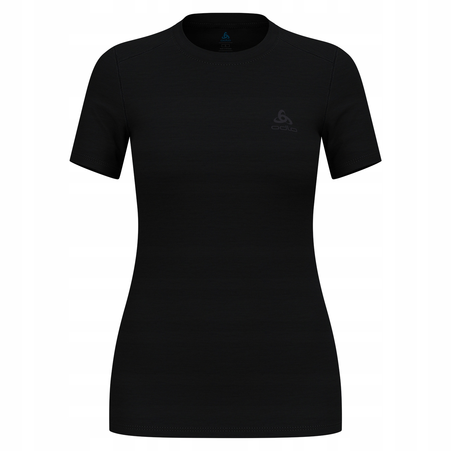 Koszulka z krótkim rękawem damska Odlo Merino 160 Bl Top Crew Neck czarna