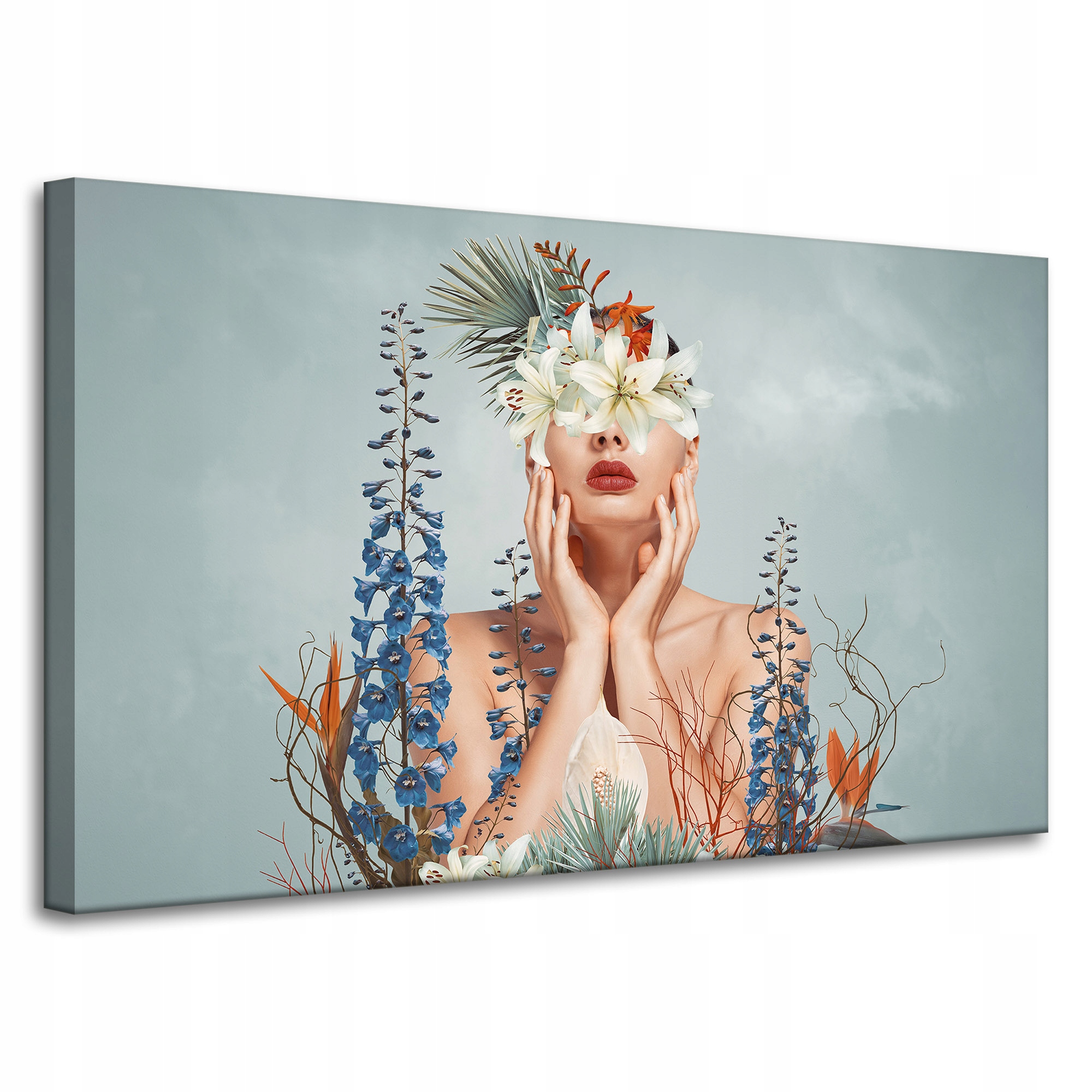 Obraz na plátně Různé Květiny Žena Příroda 100x60 cm Ideální jako dárek