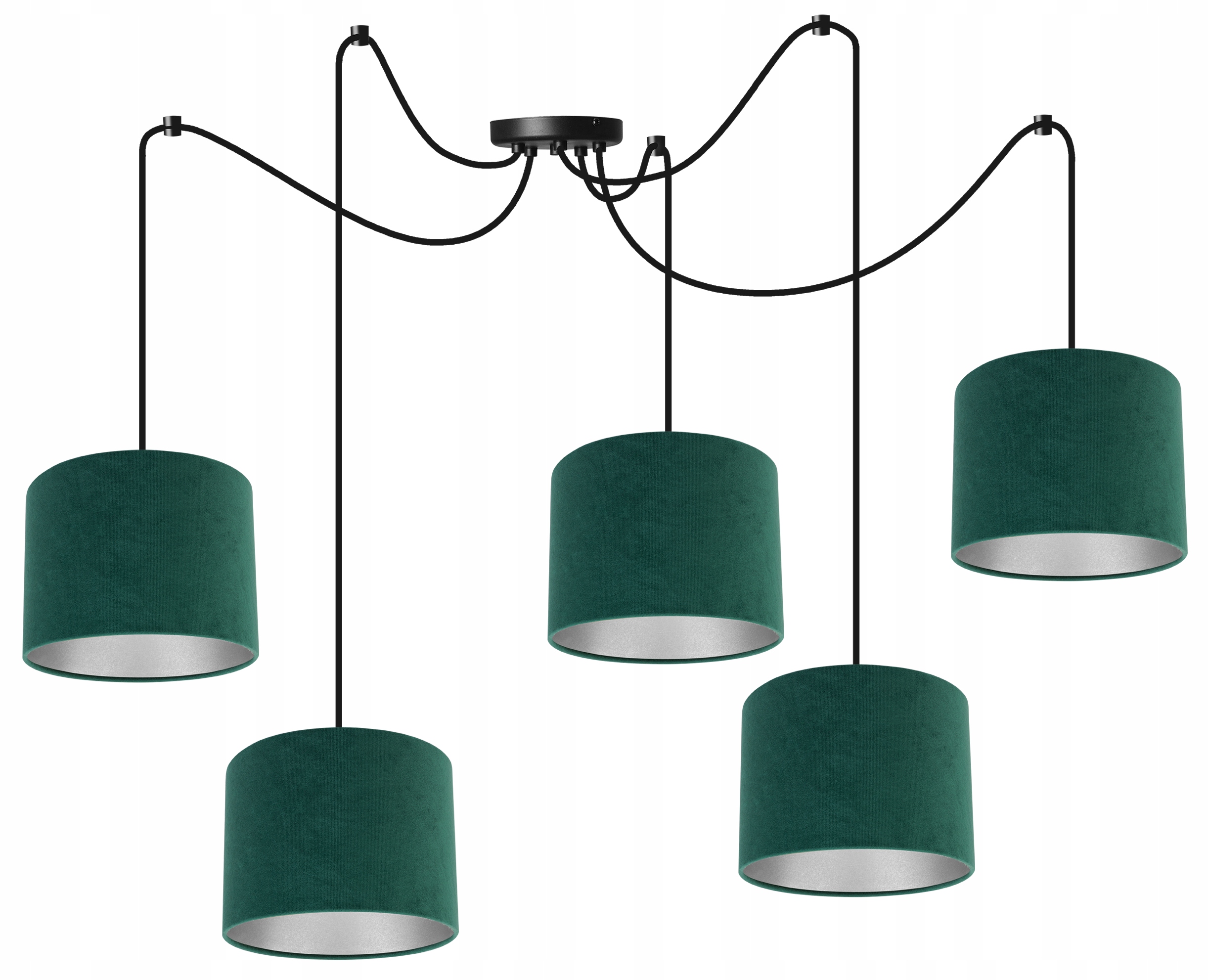 Závesná Stropná Lampa Luster Pavúk Chrom Tienidlo Loft Glamour Nad Stôl