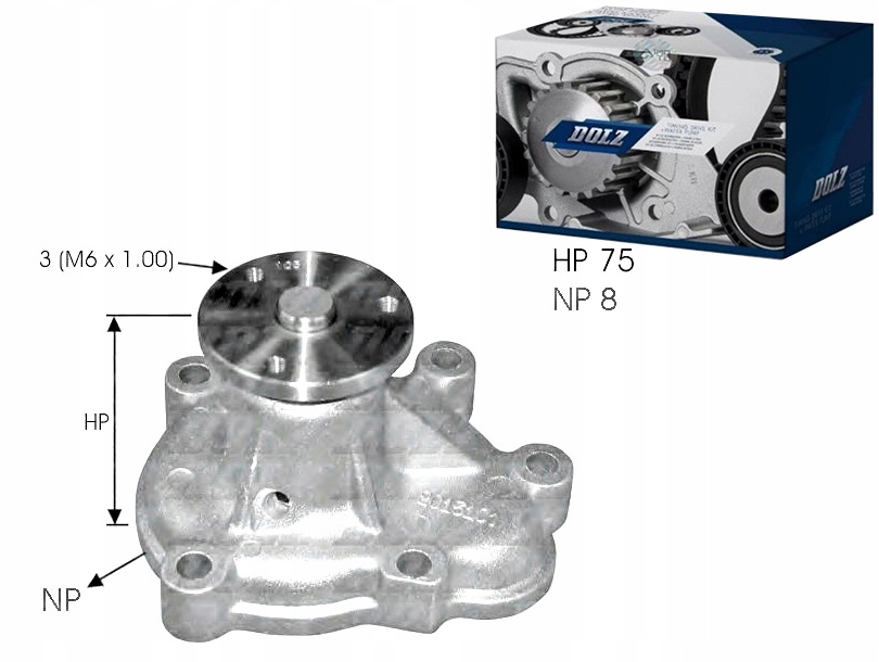 Dolz Vodní Čerpadlo Opel Astra G Delvan 1.7 Dti 16V (f