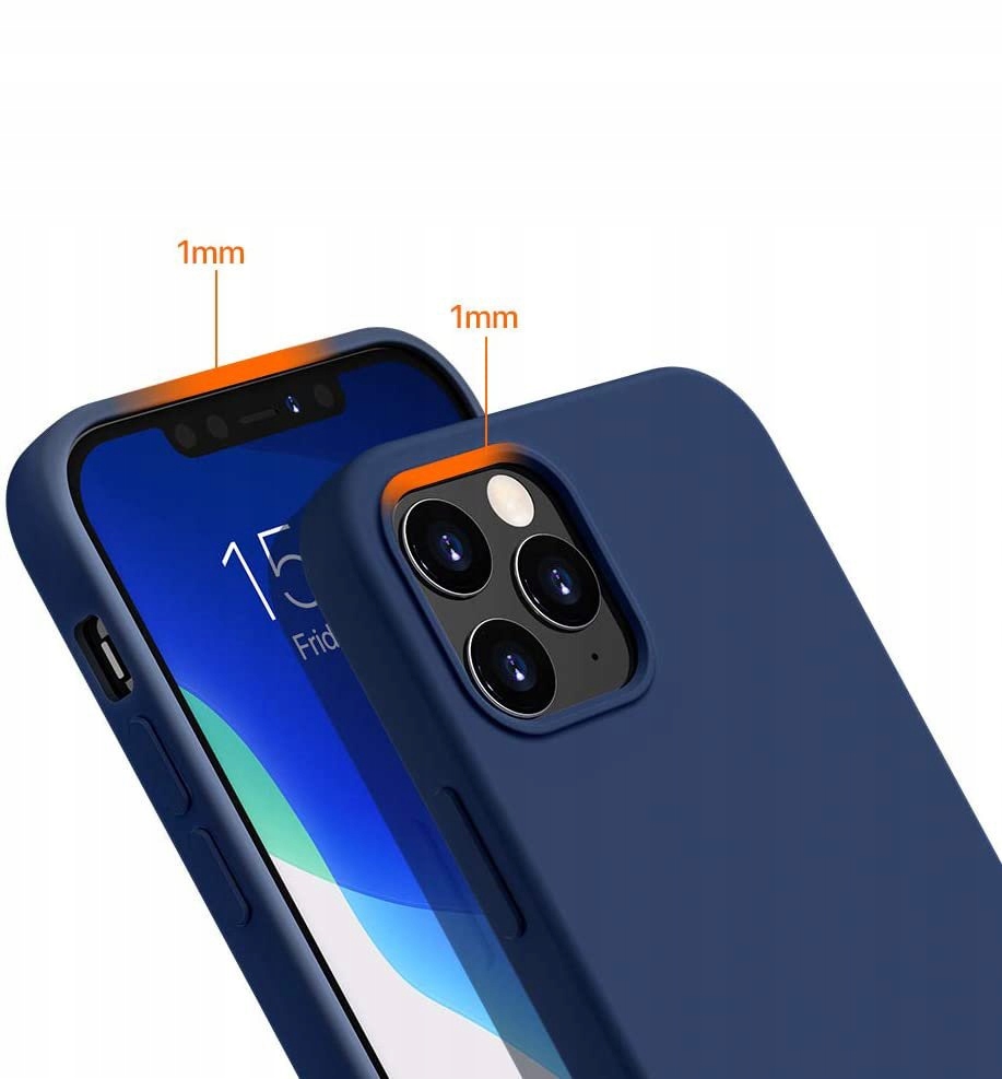 Etui Blue + Szkło Płaskie do iPhone 12 Pro Max Marka Inna