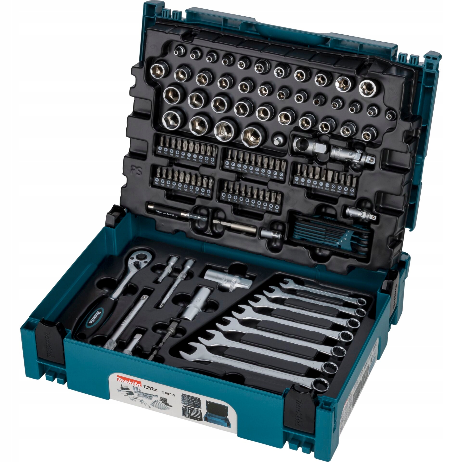 Makita E-08713 sada nářadí 120-ks Makpac