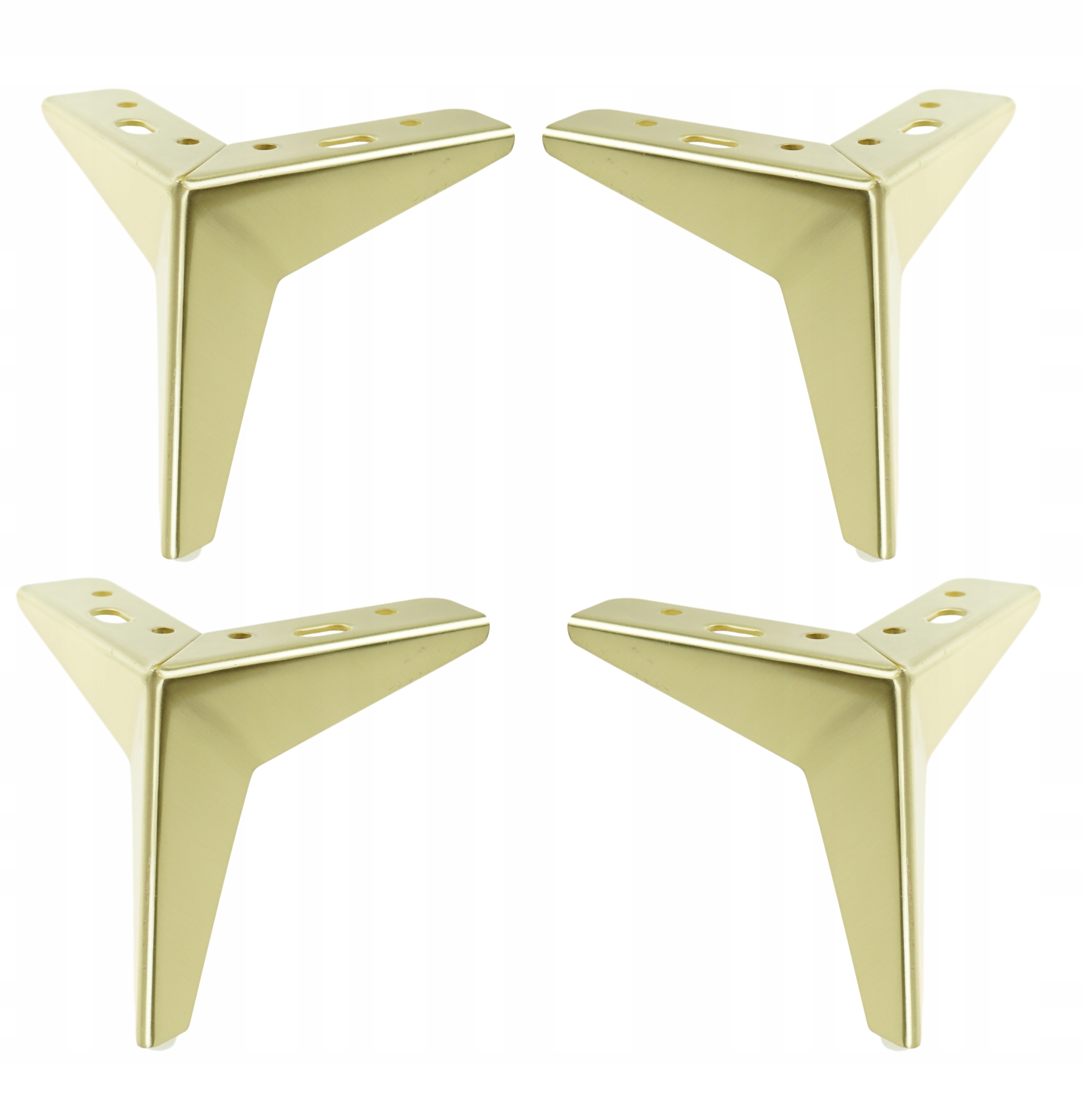 Nožička na nábytek 135 mm kartáčovaná mosaz