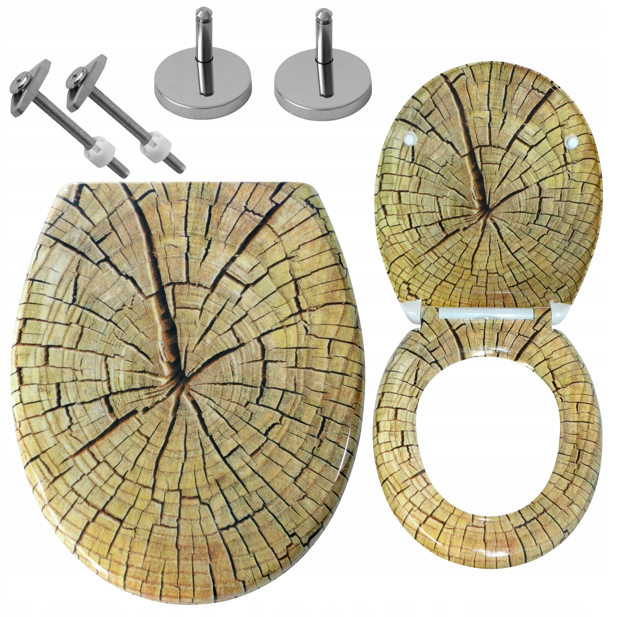 СИДЕНЬЕ ДЛЯ УНИТАЗА, СИДЕНЬЕ ДЛЯ УНИТАЗА, МЕДЛЕННОЕ СИДЕНЬЕ, ТРЕСНУВШЕЕ ДЕРЕВО, ТВЕРДАЯ ESTIVA