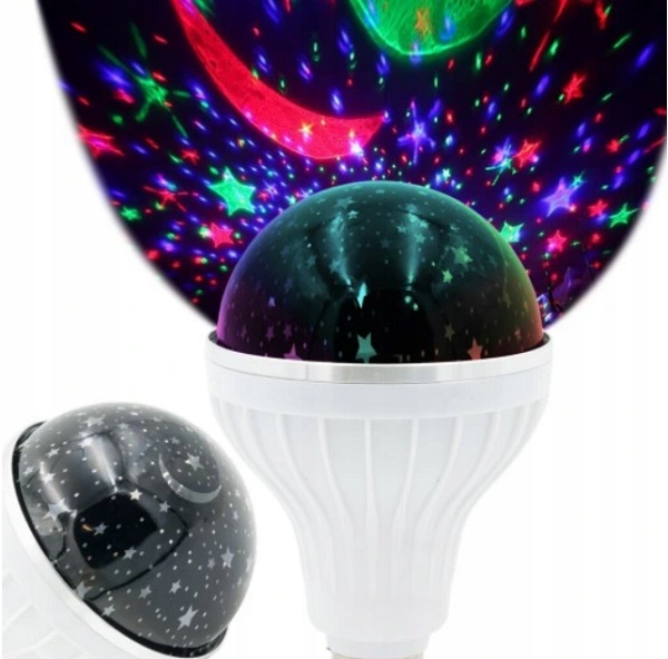 

Żarówka Lampka Nocna Projektor Gwiazd Nieba E27
