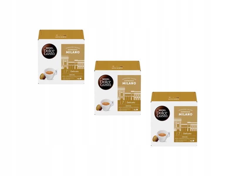 Kapsułki Nescafe Espresso Milano do ekspresu Nescafe Dolce Gusto 3 x 16 szt
