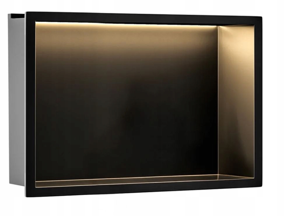 Led Výklopná Police 30x45x10 cm Black Rea