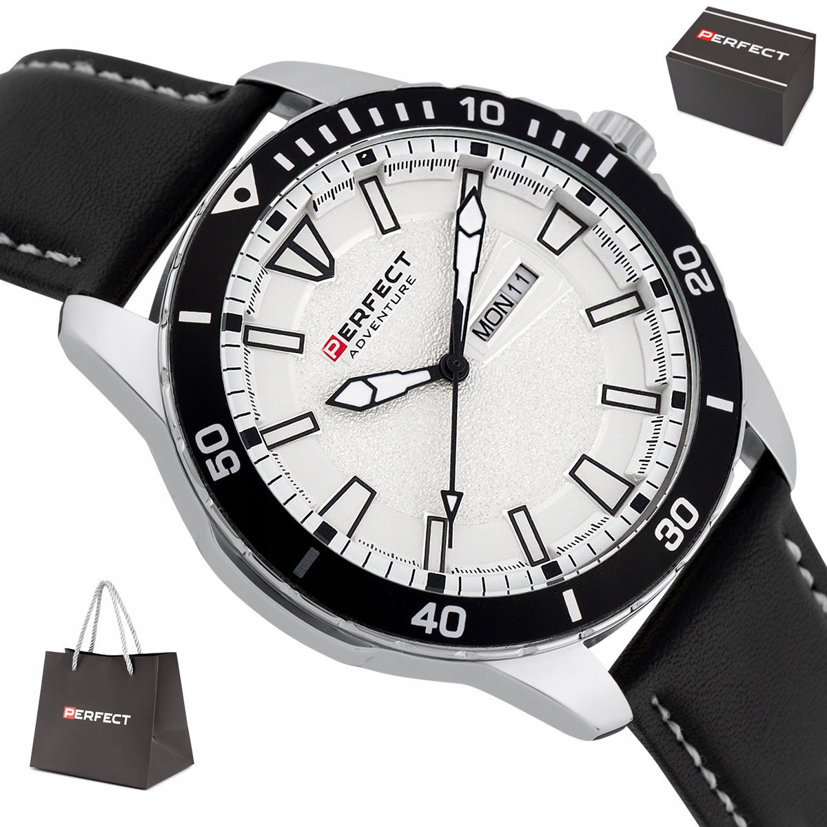 Pánské Sportovní Hodinky Perfect Adventure S Datumovkou W155D-01 46 mm