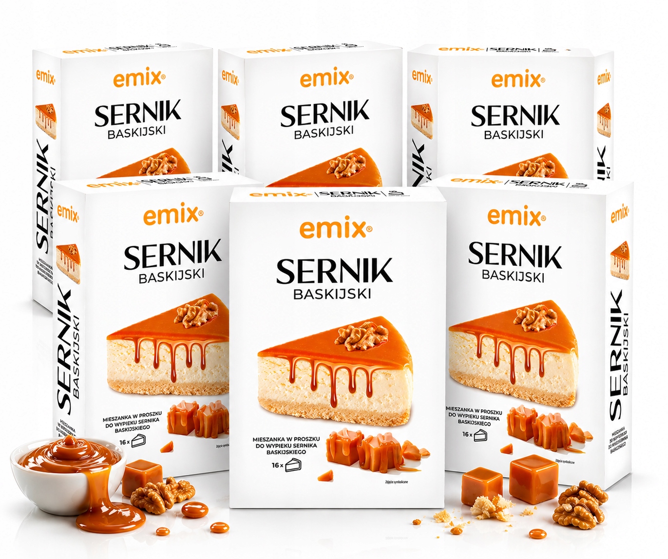 Baskický cheesecake Emix 6x364 g Hotové těsto v prášku Narozeniny Grill Piknik