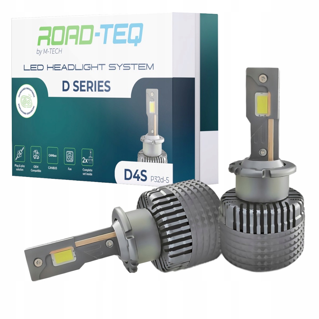 D4S Led Xenónová Žiarovka 12/24V Plug & Play Canbus 6000K