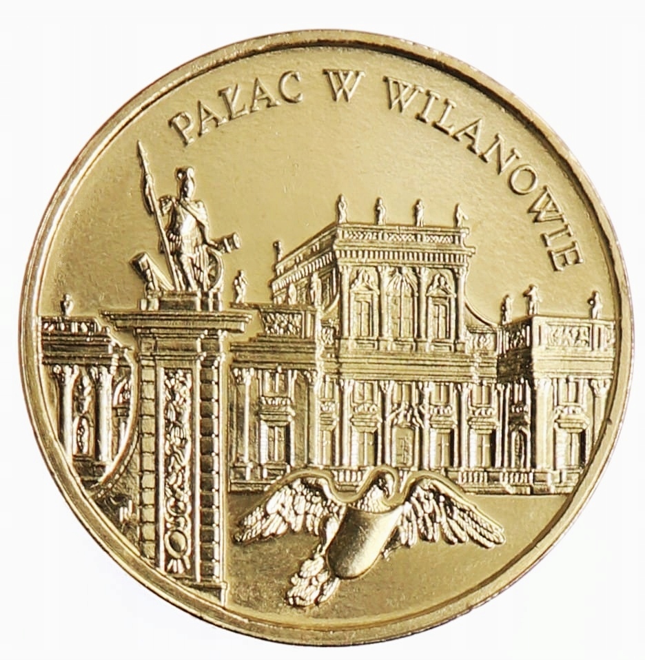 2 ZŁ 2000 ROK PAŁAC W WILANOWIE - MONETA Z WORECZKA NBP + KAPSEL