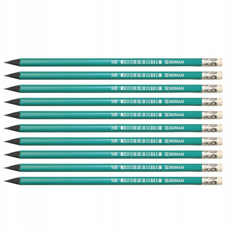 Komplet 10 sztuk ołówek HB z gumką