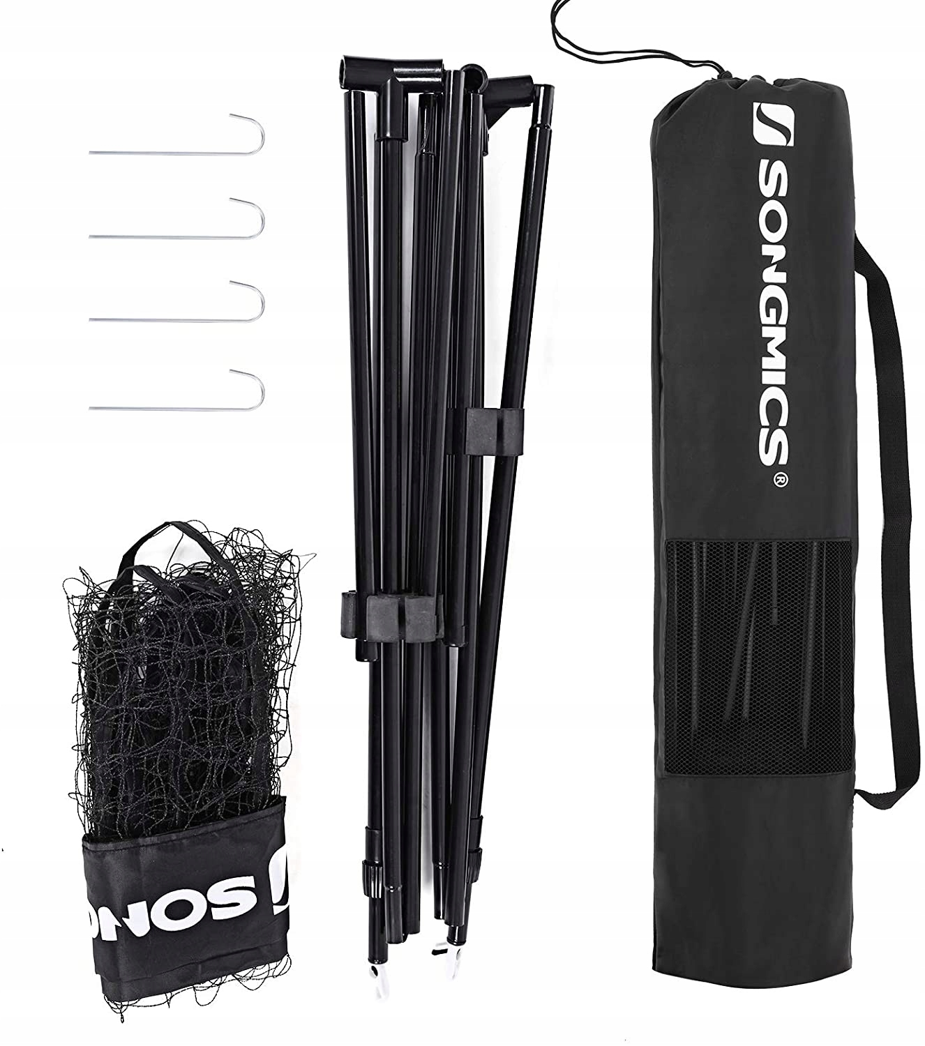 Siatka do badmintona Songmics SYQ500HV1 czarna 5 m