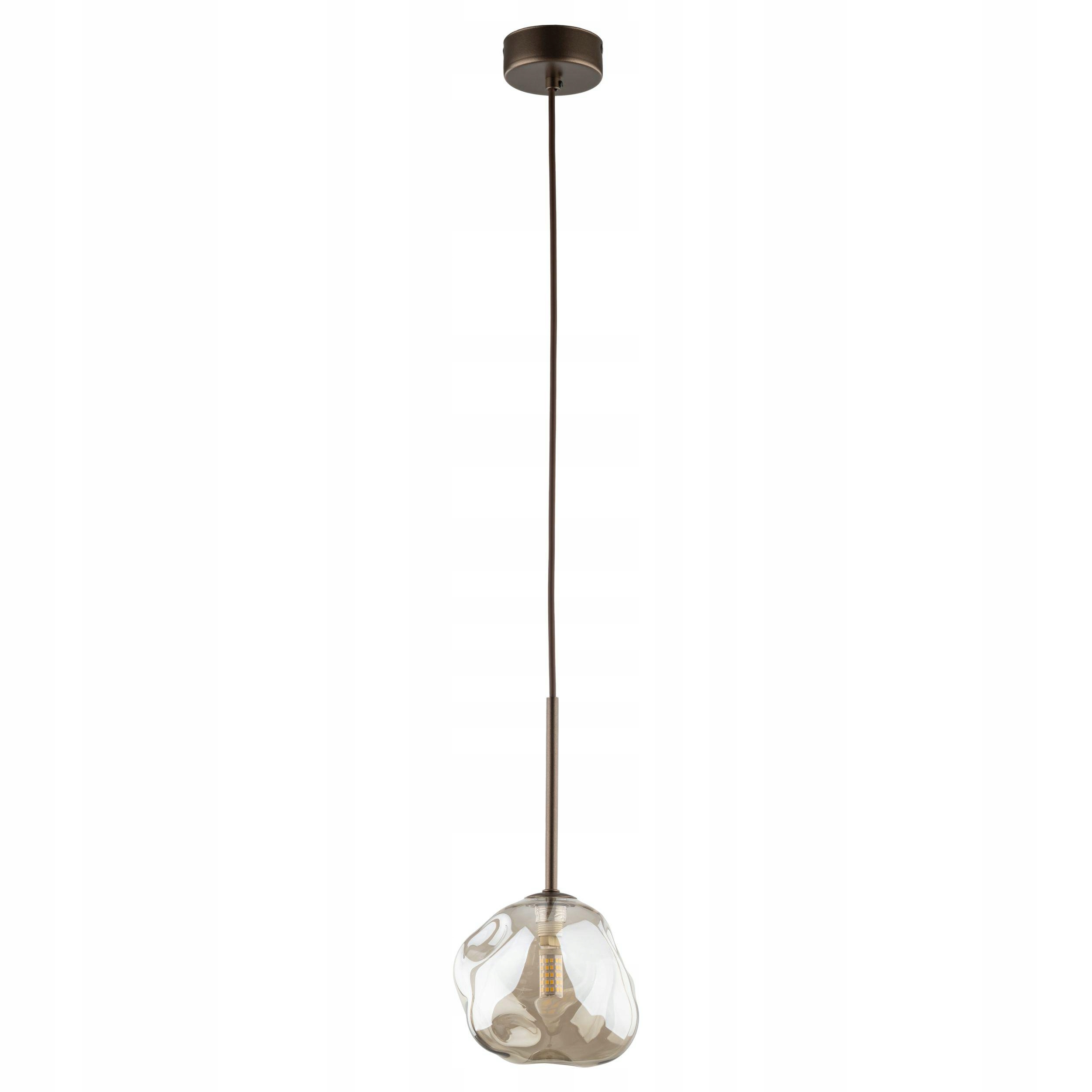 Závěsná lampa Lava hnědá 1xG9 Dekorativní Stínidlo Nepravidelné Moderní