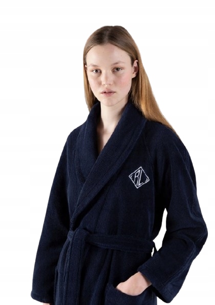 Ralph Lauren Modrý Bavlněný Vázaný Župan M 0Z3C6* M 0Z3