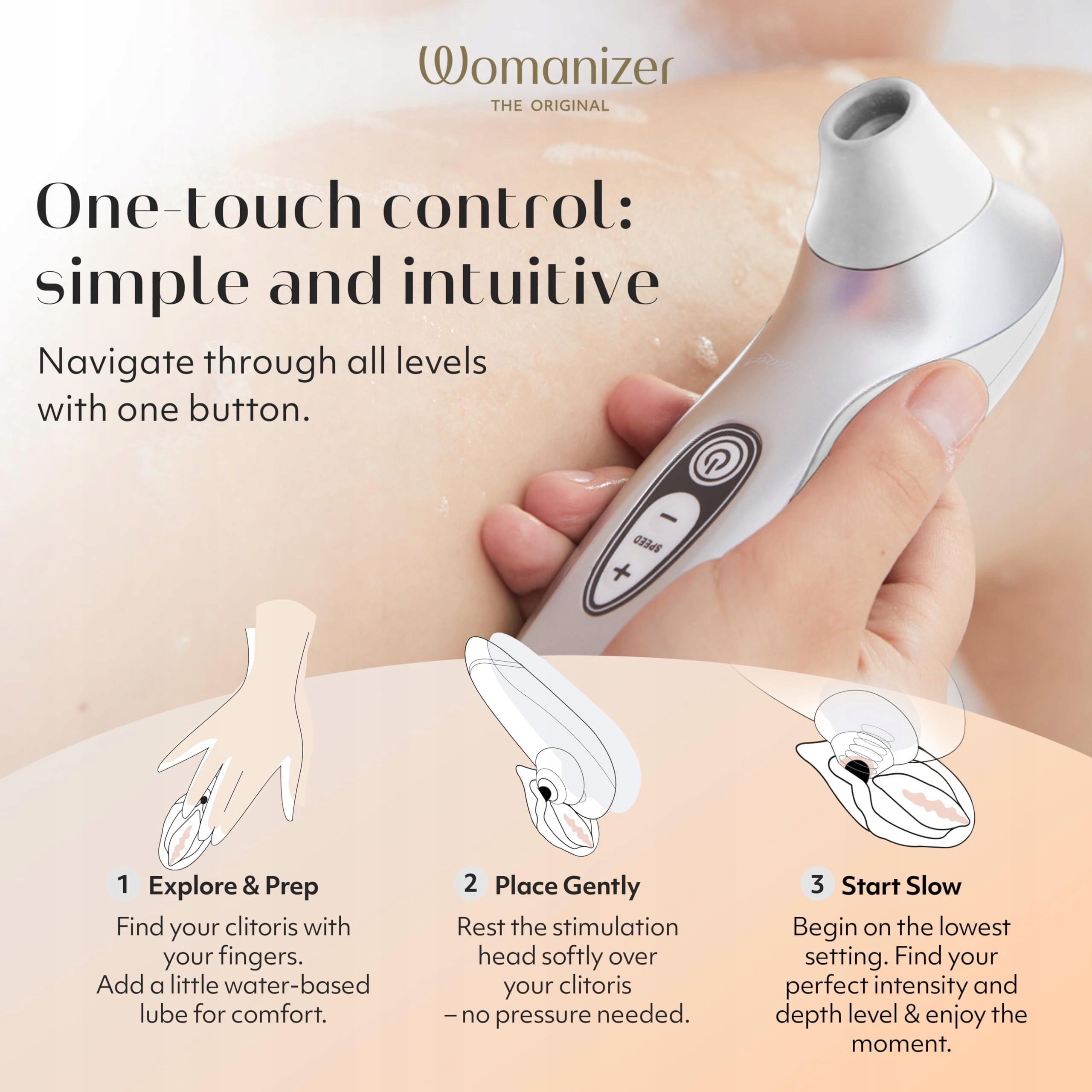 WOMANIZER Pro40 Klitoris Stymulator Wibrator Dla Kobiet Wodoodporny — miniatura 4