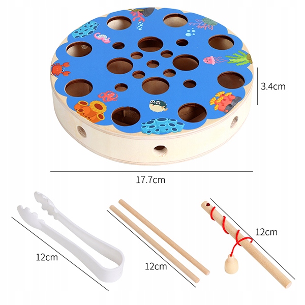 DREWNIANE RYBKI ŁOWIENIE ROBACZEK SORTER MONTESSOR EAN (GTIN) 6931992253034