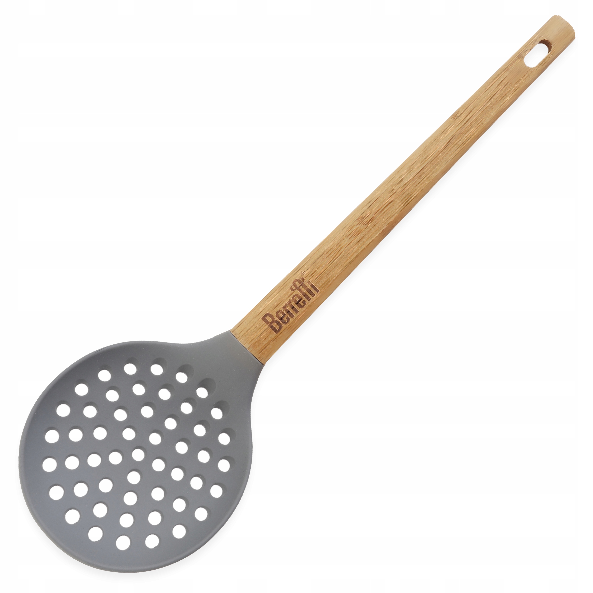 

Łyżka Szumówka Cedzakowa Podbierak Silikon Bambus