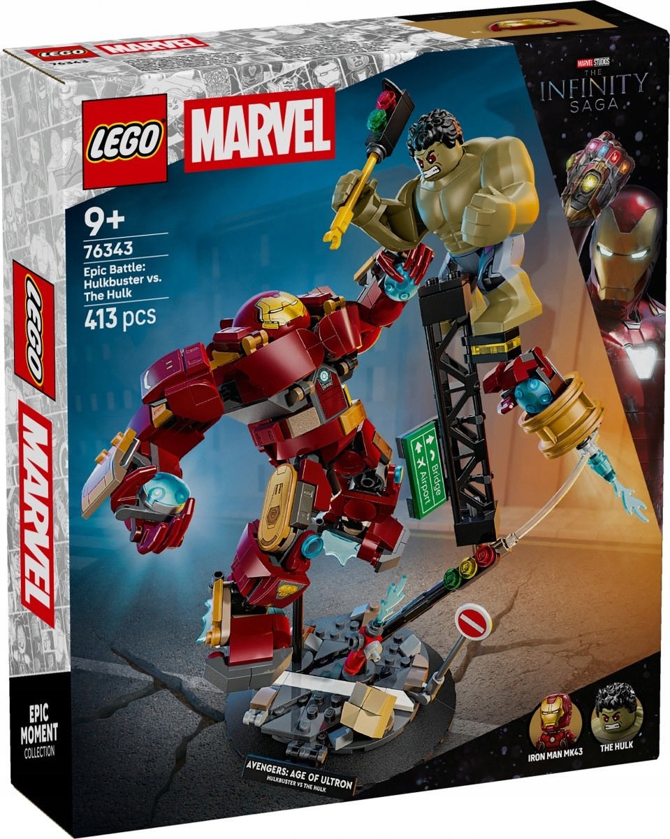 Lego Stavebnice Heroes 76343 Epická bitva: Hulkbuster versus Hulk