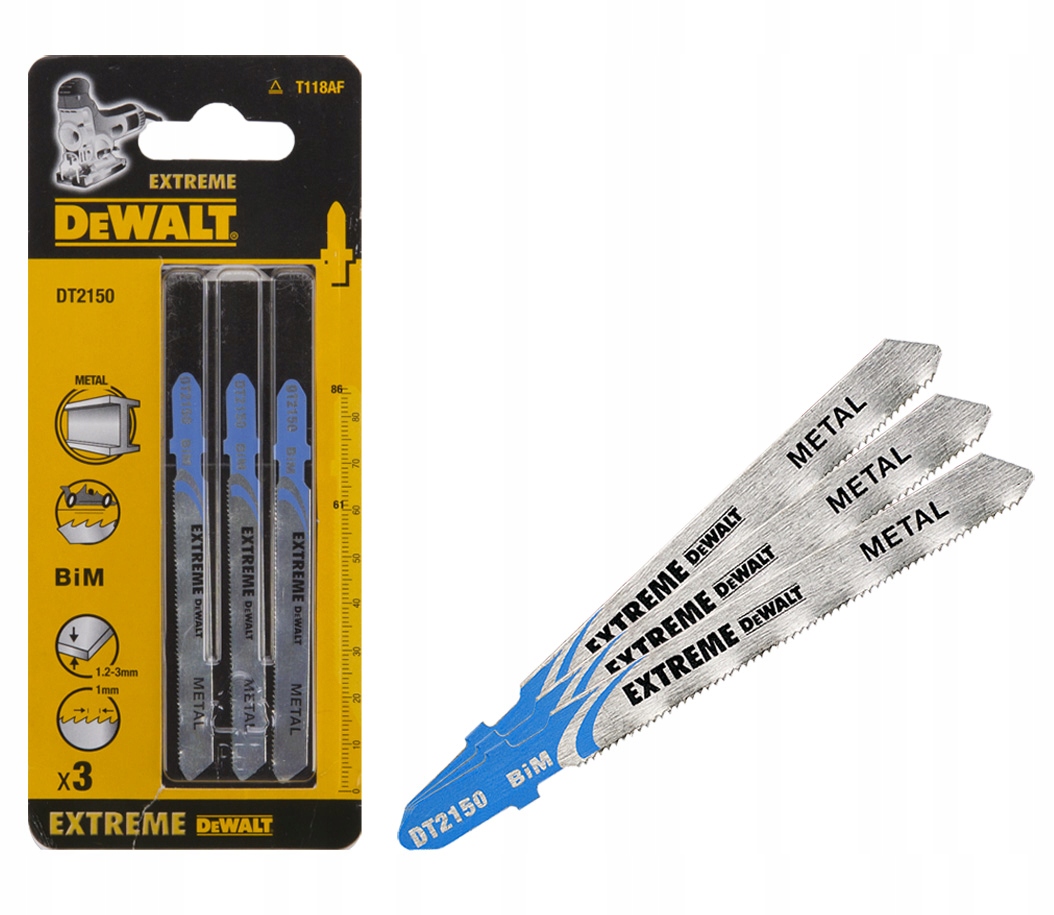 

Brzeszczot T118AF do metalu stali Dewalt DT2150