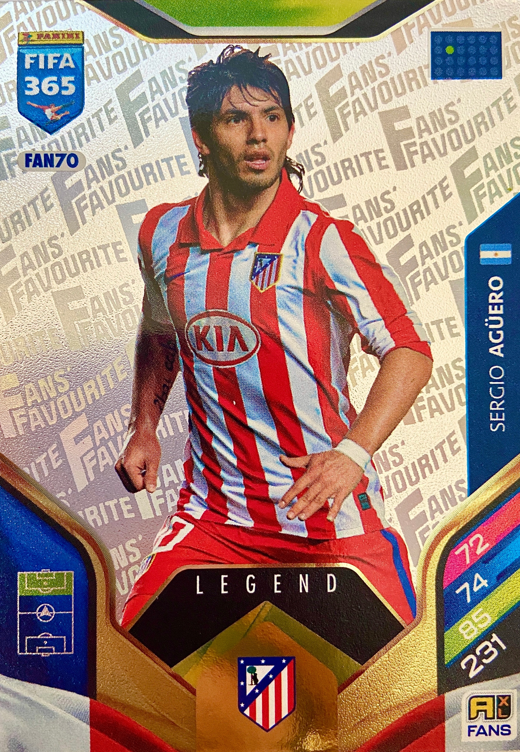 Fifa 365 2026 Fans Favourite Legend FAN70 Sergio Aguero Atletico Madryt