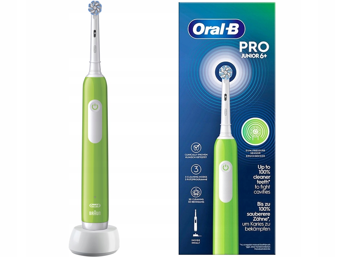 Szczoteczka Oral-B Pro Junior 6+ Zielona