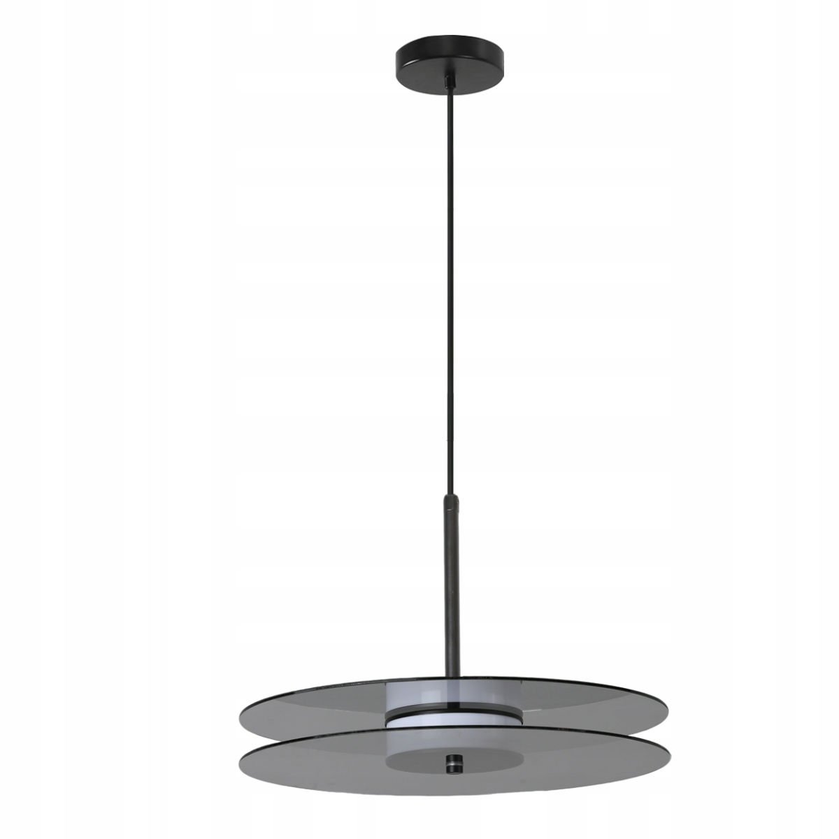 Závesná Led lampa 8W Casy čierna sklenená Light Prestige Moderná