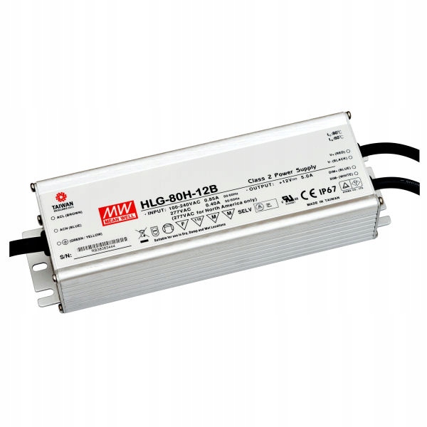Mean Well napájecí zdroj HLG-80H-12B 12V 5A 60W