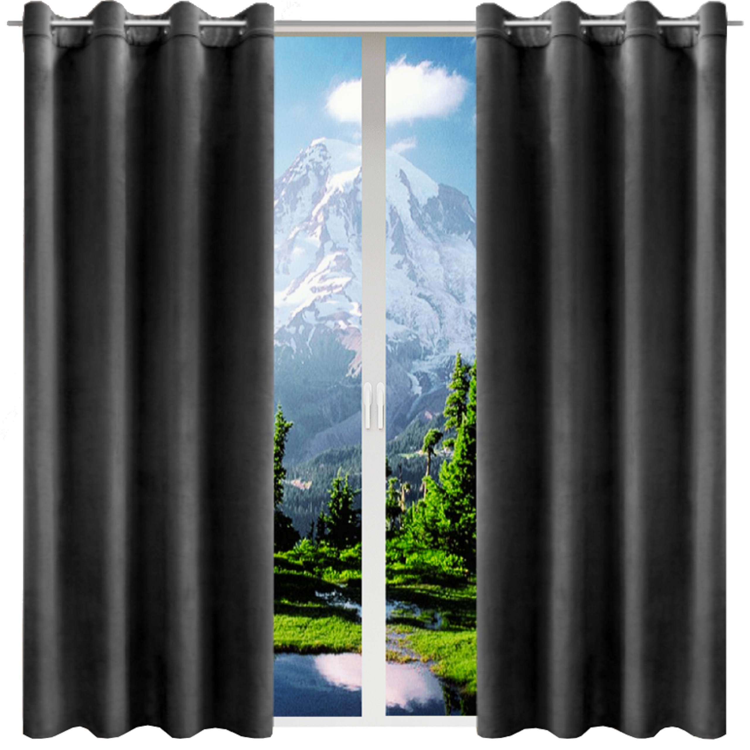 Velurové záclony hotové 140x240, sada závěsů do obývacího pokoje na kolečkách, barvy