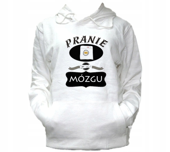 

S Bluza Kaptur Męska Pranie Mózgu Śmieszne Wzór