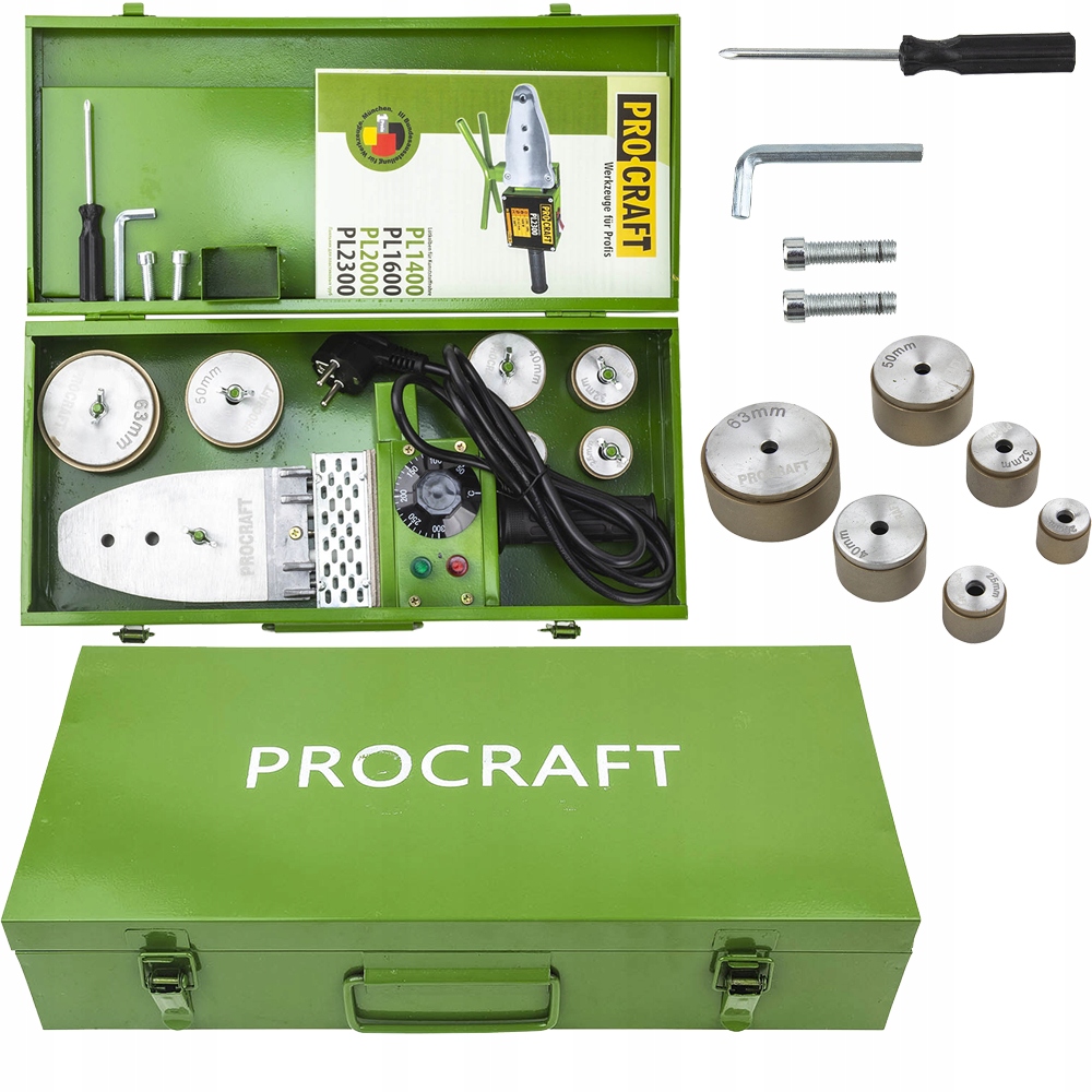 Svařovací stroj na Pp trubky Procraft Pl 1600 63 mm