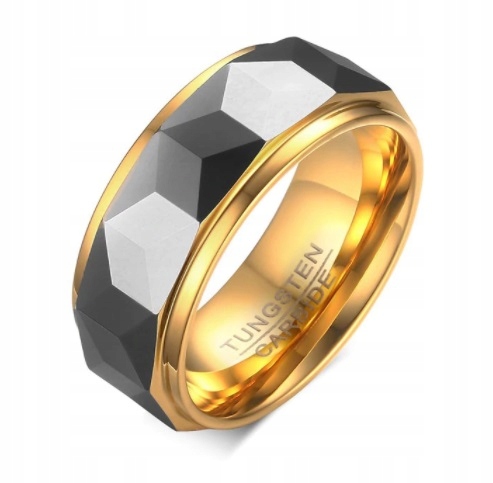 

Geometryczna Obrączka Sygnet Pierścień Wolfram