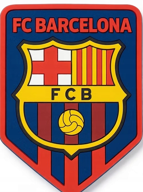 Fc Barcelona Magnes Na Lodówkę Proporczyk Tarcza Gumowy Oficjalny Pvc