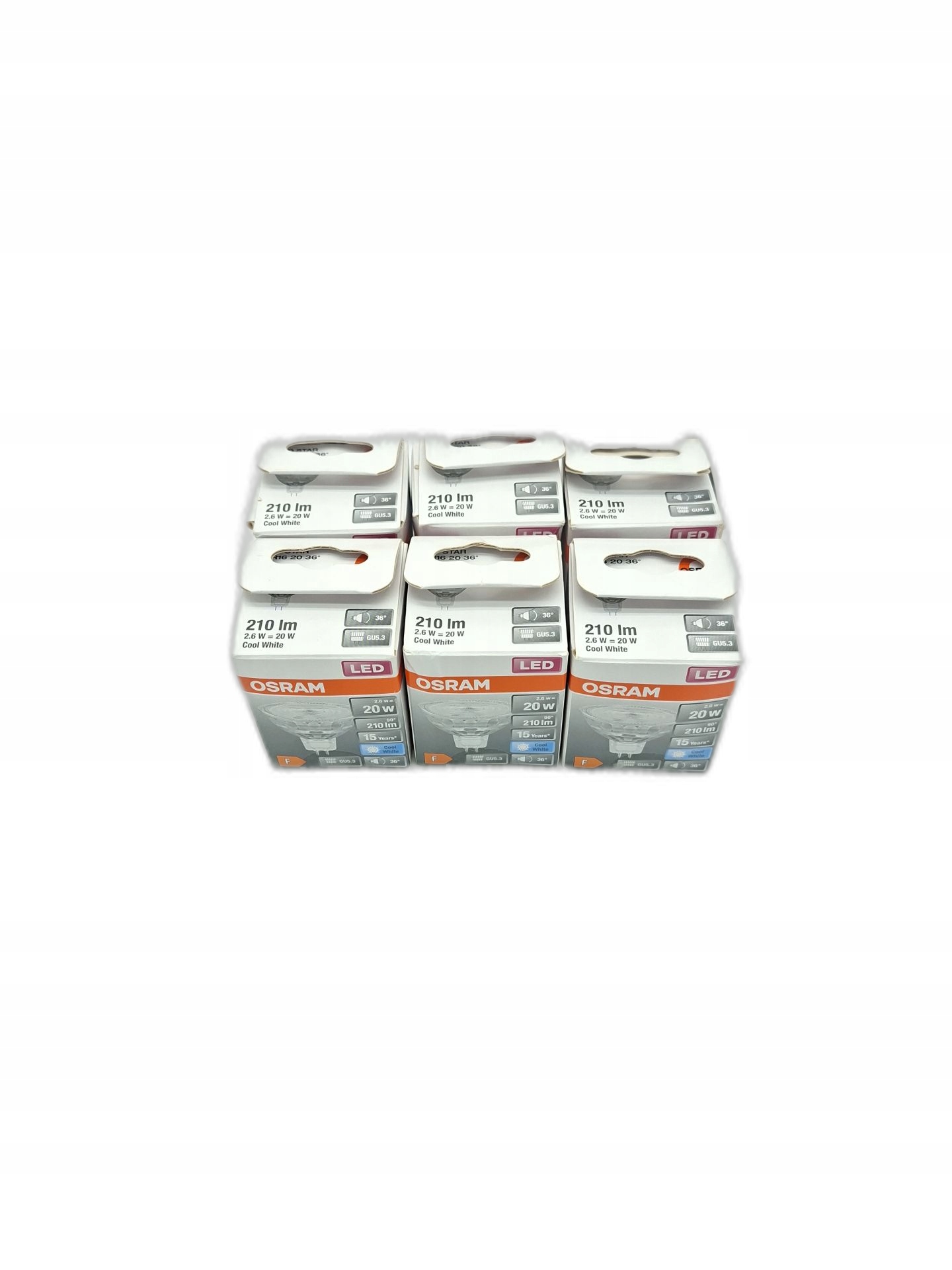 Led reflektor MR16 GU5.3 Osram 2.6W 2700K teplý bílý bez rtuti