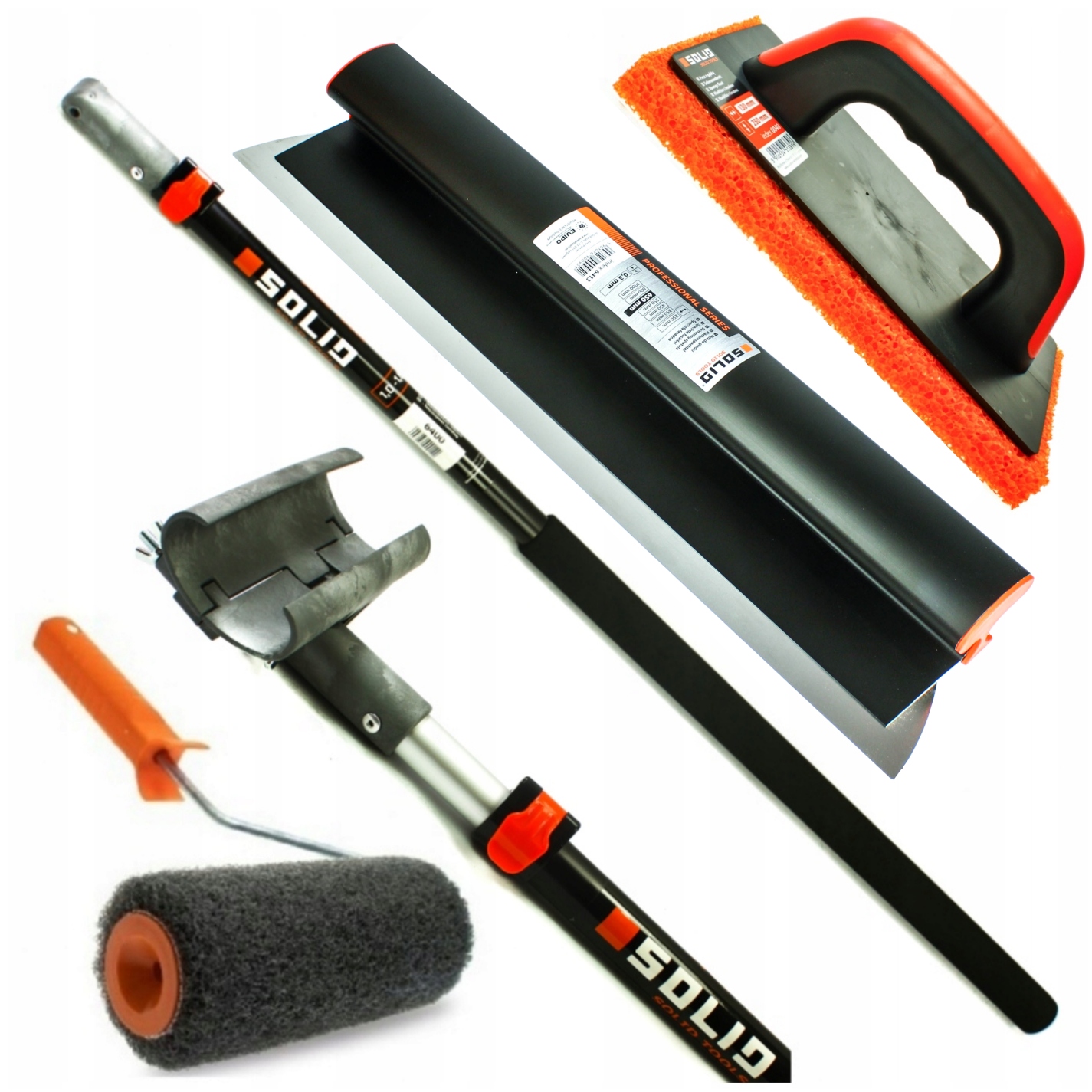 

Solid Nóż 65cm Kij Teleskopowy Adapter Wałek Paca