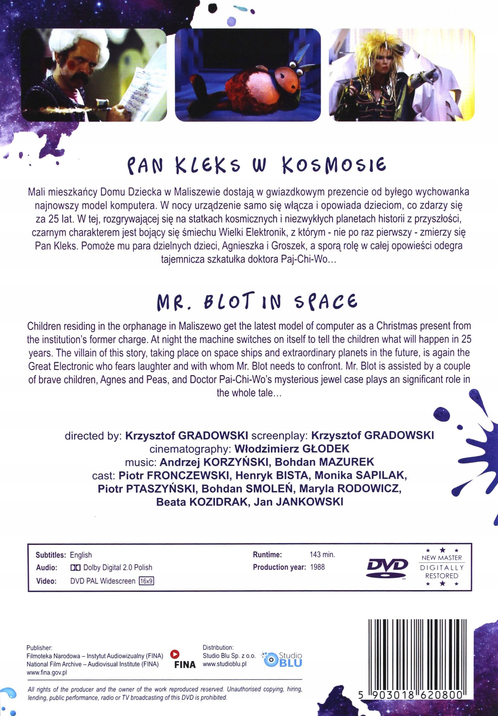 PAN KLEKS W KOSMOSIE (DIGITALLY RESTORED) (DVD) Gatunek przygodowe