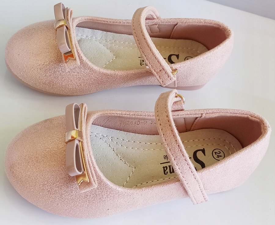 Śliczne balerinki wkładka skóra r.33 różowe P2-66 Marka Inna marka