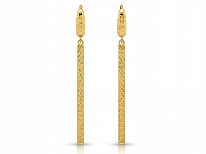 Dámské náušnice ze zlata 585, moderní vzor