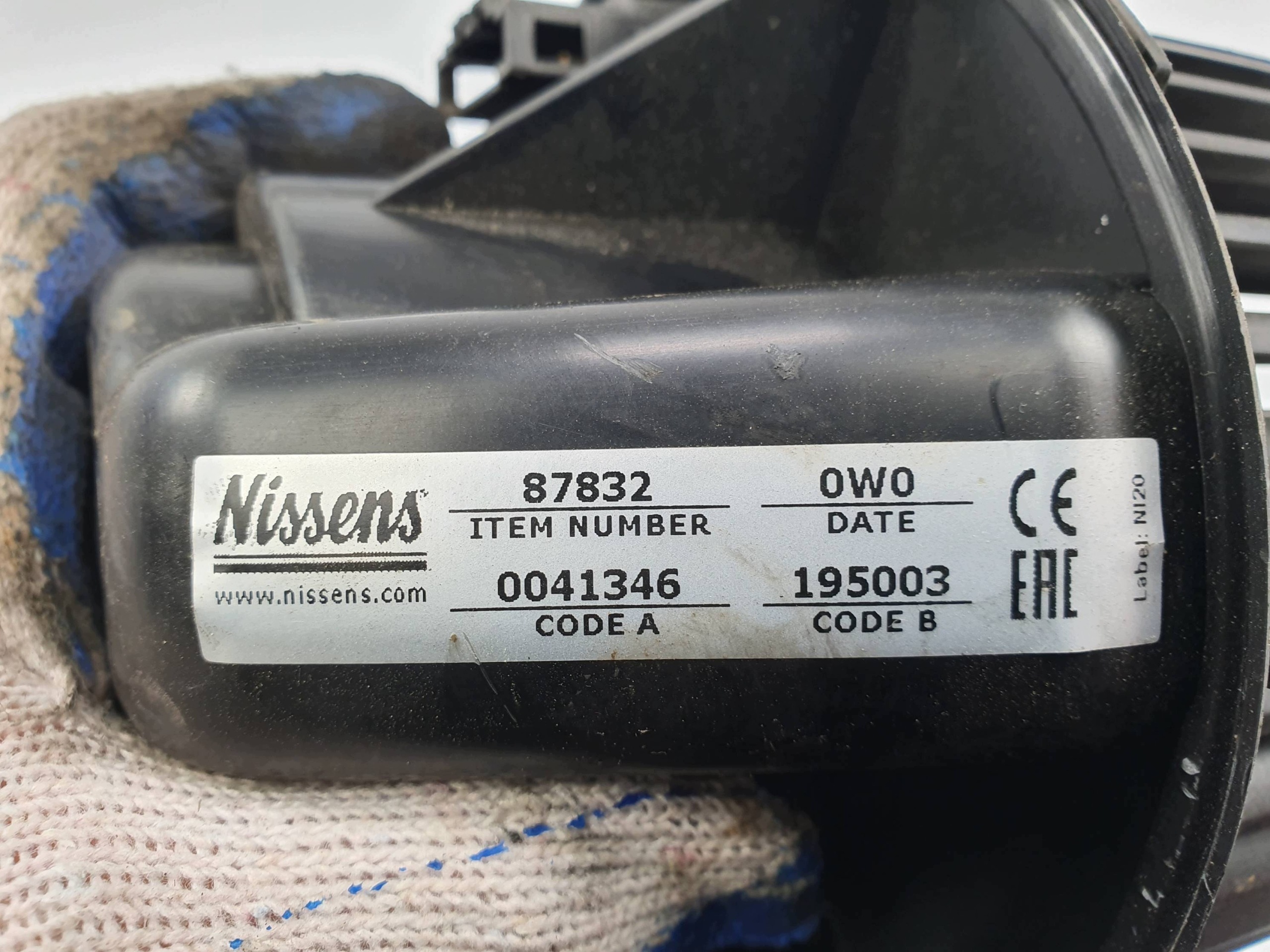 Lüfter KABINOWY 87832 NISSENS ATEGO 1218