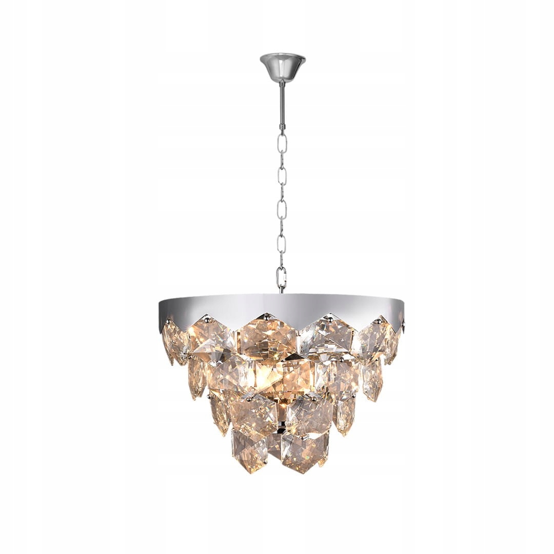 Lampa wisząca Grace 6xE14 chrom kryształki ML5993 Milagro Glamour