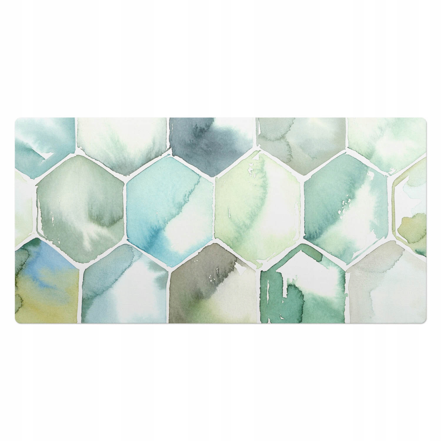 Vinylová podložka na stůl Barevná mozaika ve stylu akvarelu 100 x 50 cm