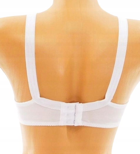 Biustonosz DIANA elegancki haft biały 36DD-70DD Marka Inna marka