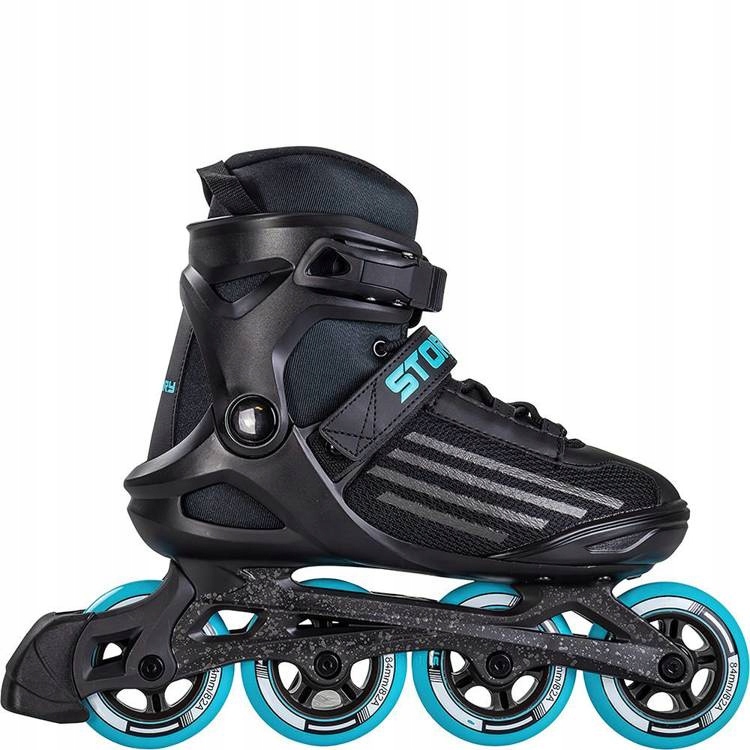 Rolki Uniwersalne Inline STORY Shockwave Czarno-Miętowe 44