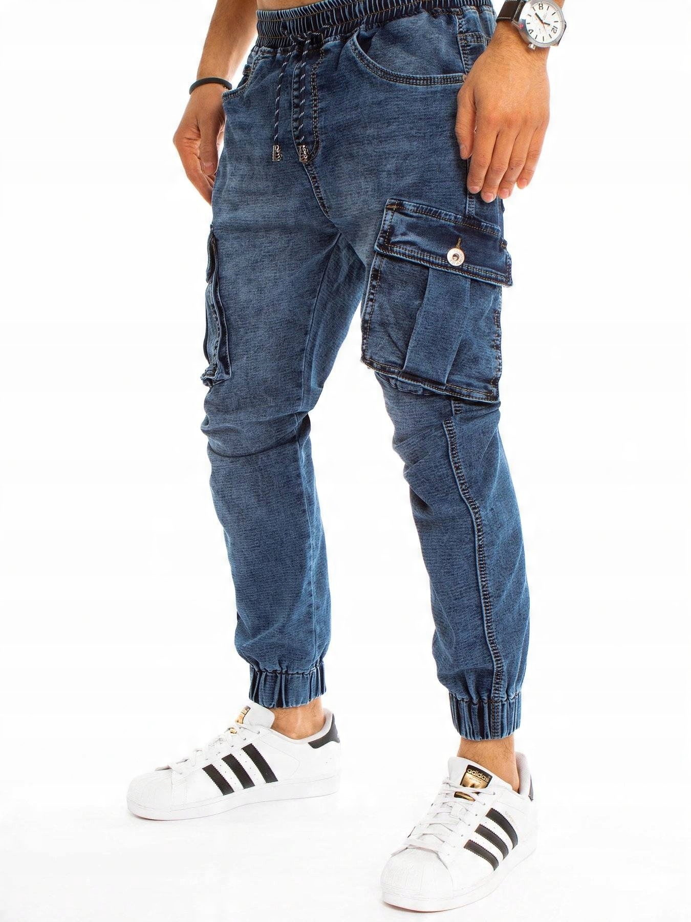 

Męskie Spodnie Joggery Jeansowe ux3227 - 29