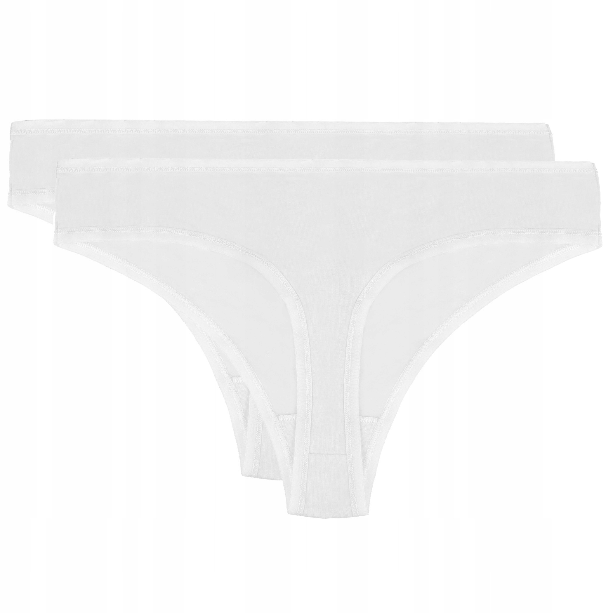 

Bielizna damska stringi białe 2 pack, rozmiar L