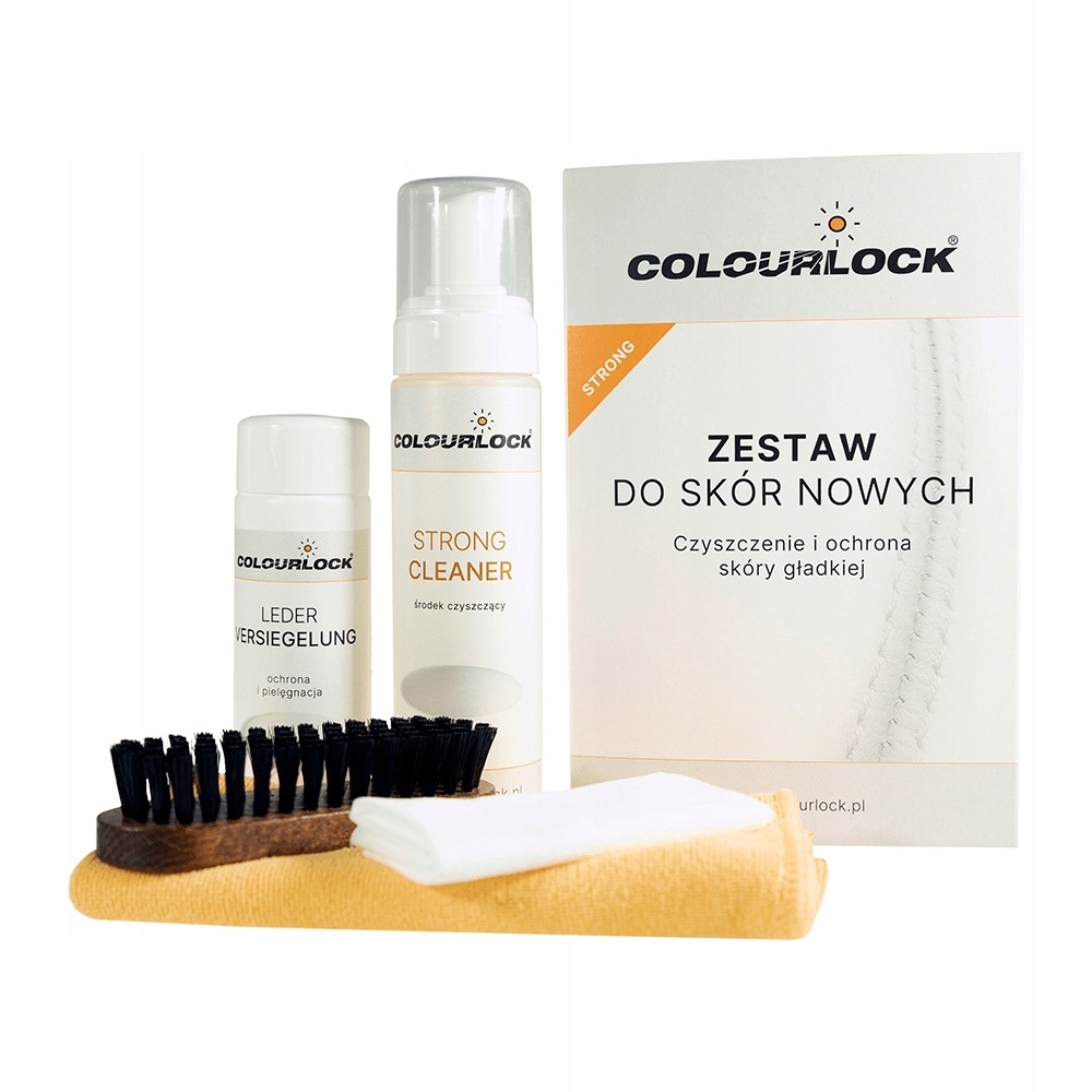 Zestaw Strong do czyszczenia skór samochodowych i mebli Colourlock